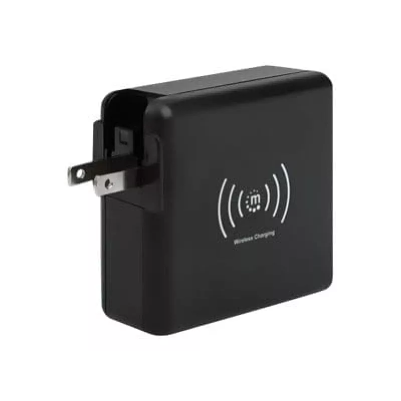 Carregador de parede de viagem e powerbank Manhattan 4-em-1