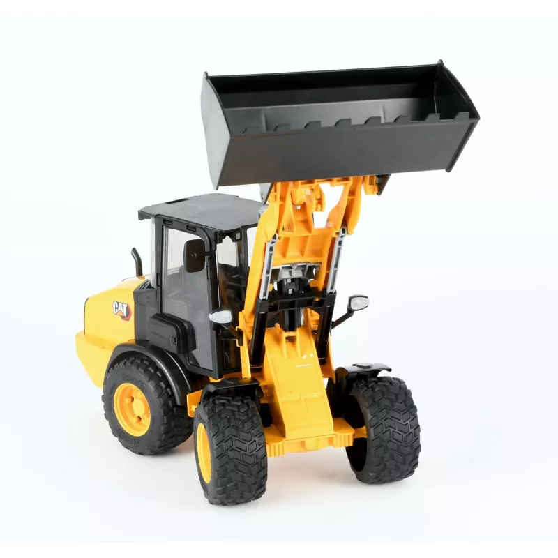 Bruder 02485 CAT carregadora de rodas articulada compacta, veículo de brincar em miniatura, de plástico