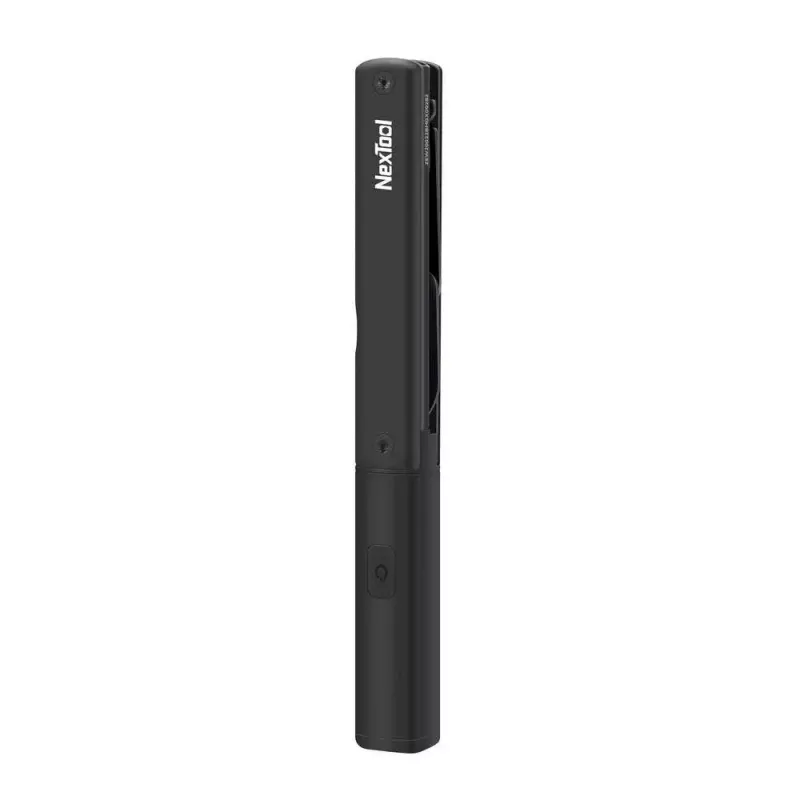 Caneta lanterna multifuncional Nextool NE20026 — LED 50 lm, 90 min de funcionamento, lâmina em aço inoxidável, tesoura, USB-C, alumínio, 125×15 mm, 38 g