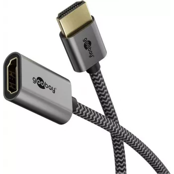 Adaptador HDMI Ultra High-Speed Flexível, Cabo preto/dourado