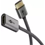 Adaptador HDMI Ultra High-Speed Flexível, Cabo preto/dourado