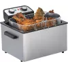 Fritadeira Steba DF 300 Double 5 L 3000 W preto aço inoxidável