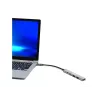 Hub USB Port Designs 900163 Type-C 5000 Mbit/s prateado