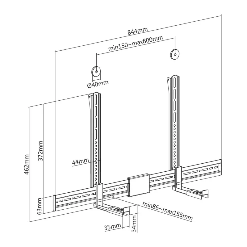Maclean MC-465 produto preto