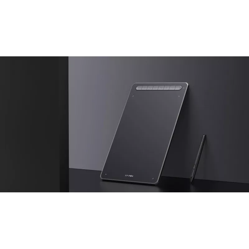 Mesa digitalizadora XP-Pen Deco LW com área ativa de 254 x 152,4 mm, resolução 5080 lpi, com fios e sem fios, bateria integrada