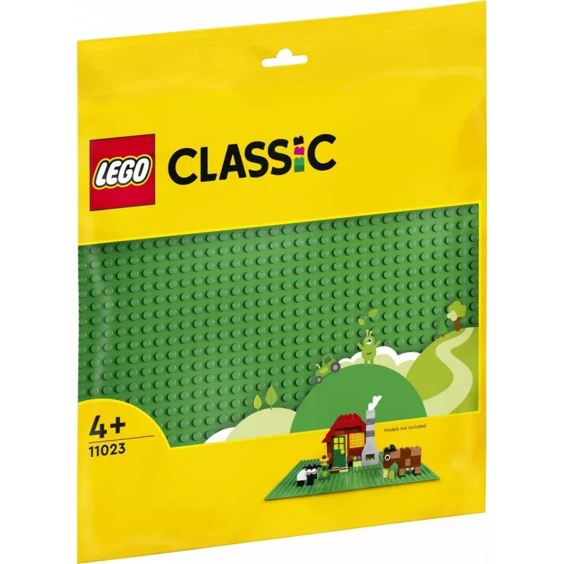 LEGO 11023 Classic Placa de base verde quadrada 32x32 pinos construção relva base de construção e exposição conjunto individual
