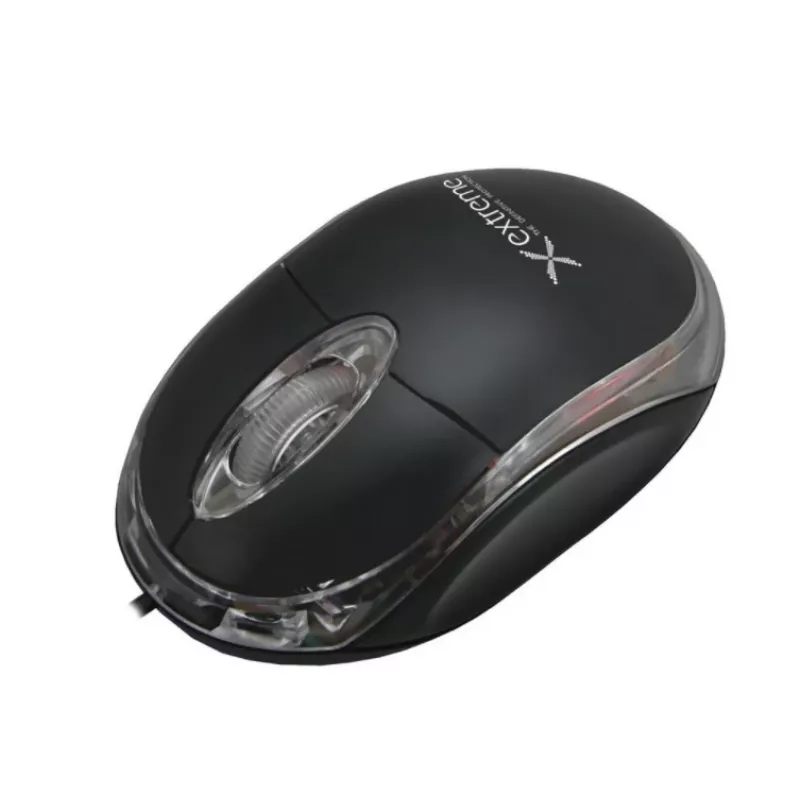 Rato ótico com fios ambidestro EXTREME XM102K — 1000 DPI, USB Type-A, cabo de 1,2 m, 3 botões