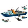 Brinquedo de construção LEGO City navio de expedição ao Ártico 60368 — 815 peças, 7+ anos, inclui 4 minifiguras