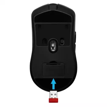 Rato gaming sem fios DEFENDER Demon GM-534 RF, ambidestro, 3200 DPI, 5 botões, recetor nano USB-A 2,4 GHz