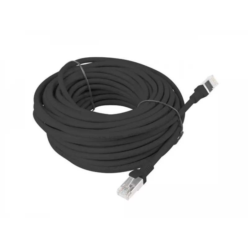 Cabo de rede LANBERG PCU6-10CC-1500-BK Cat6 U/UTP 15 m RJ-45 preto