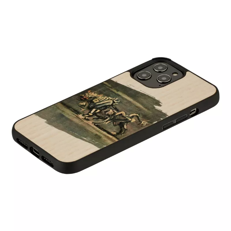 Capa para telemóvel Man and Wood para iPhone 12 Pro Max — design de touro branco
