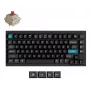 Teclado mecânico Keychron Q1 Ultra 8K — layout 75%, USB + RF sem fios + Bluetooth, RGB, preto