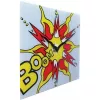 Relógio de parede NeXtime 8173 Boom, 43x43 cm, vermelho/amarelo/branco