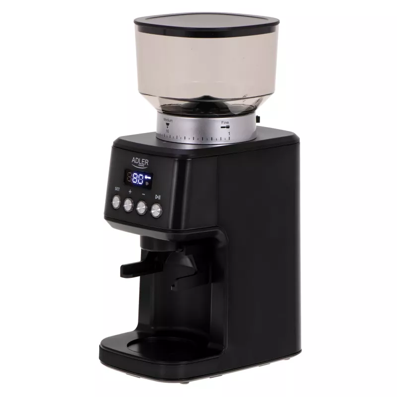 Moinho de café cónico Adler | AD 4300 | 180 W | Capacidade de grãos 300 g | Preto