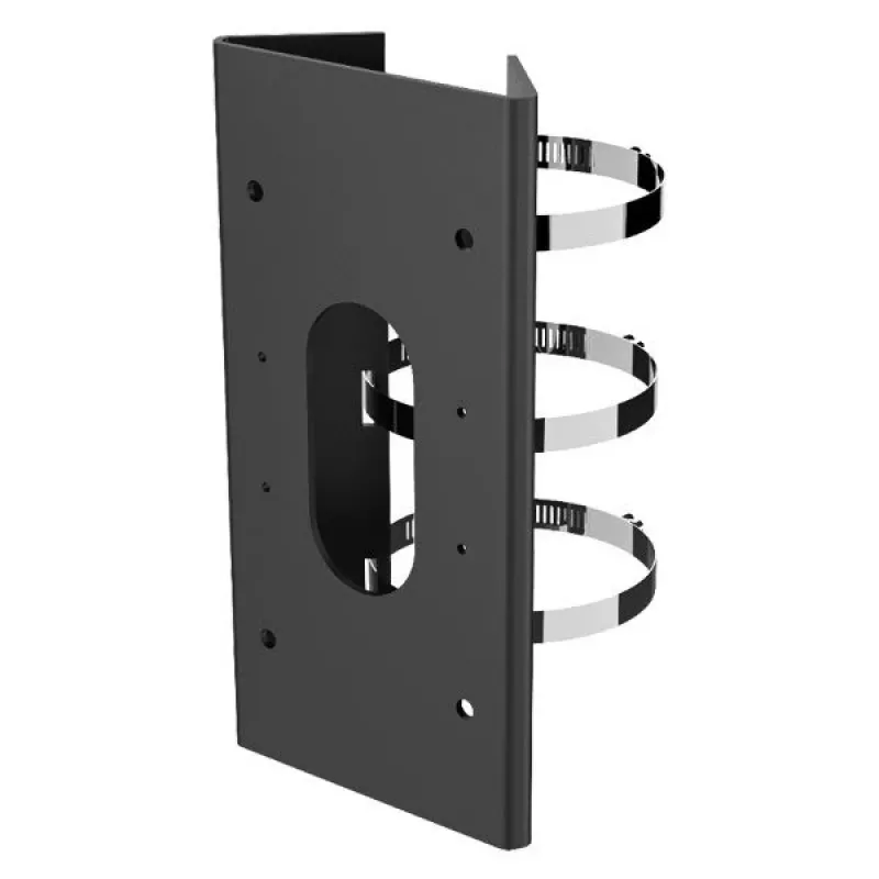 Hikvision DS-1475ZJ-SUS suporte vertical para poste, preto, aço inoxidável