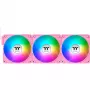Ventoinhas de caixa Thermaltake CT120 EX ARGB 120mm rosa pack de 3