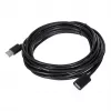 Cabo de extensão USB Unitek Y‑C418GBK 5 m USB A para USB A USB 2.0, preto