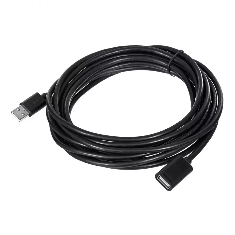 Cabo de extensão USB Unitek Y‑C418GBK 5 m USB A para USB A USB 2.0, preto