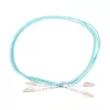 Cabo de patch LC/UPC-LC/UPC Duplex 5 m — Extralink OM3 Multimodo, 3 mm FTTH, Aqua