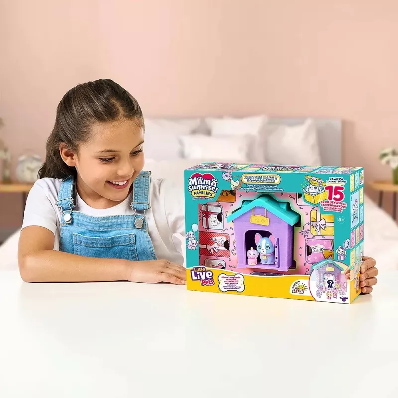 Conjunto de figuras Little Live Pets - Families Moms House Party