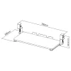 Gaveta para teclado Maclean MC-839 | Gaveta sob a secretária para teclado e rato | Prateleira para teclado com fixação | Solução ergonómica para o posto de trabalho