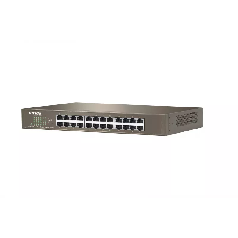 Switch não gerido TENDA TEG1024D 24 Portas Gigabit Ethernet, 48 Gbps, 8000 tabela MAC, azul