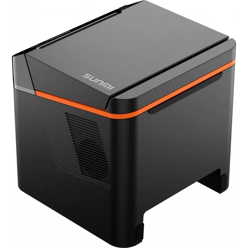 SUNMI C04020020 impressora de talões 80 mm Kitchen Cloud Printer, térmica, com cortador, USB-C, Bluetooth, Ethernet, Wi-Fi, preta