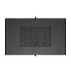 Armário rack 19 polegadas LANBERG FF01-6022-23B, 22U, 600×1000 mm, preto, portas perfuradas