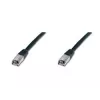 Cabo de rede Digitus CAT 5e SF/UTP cabo de ligação preto 5m