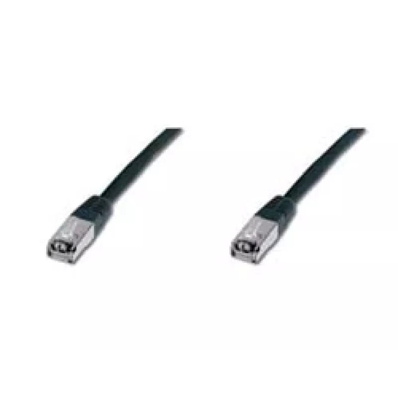 Cabo de rede Digitus CAT 5e SF/UTP cabo de ligação preto 5m