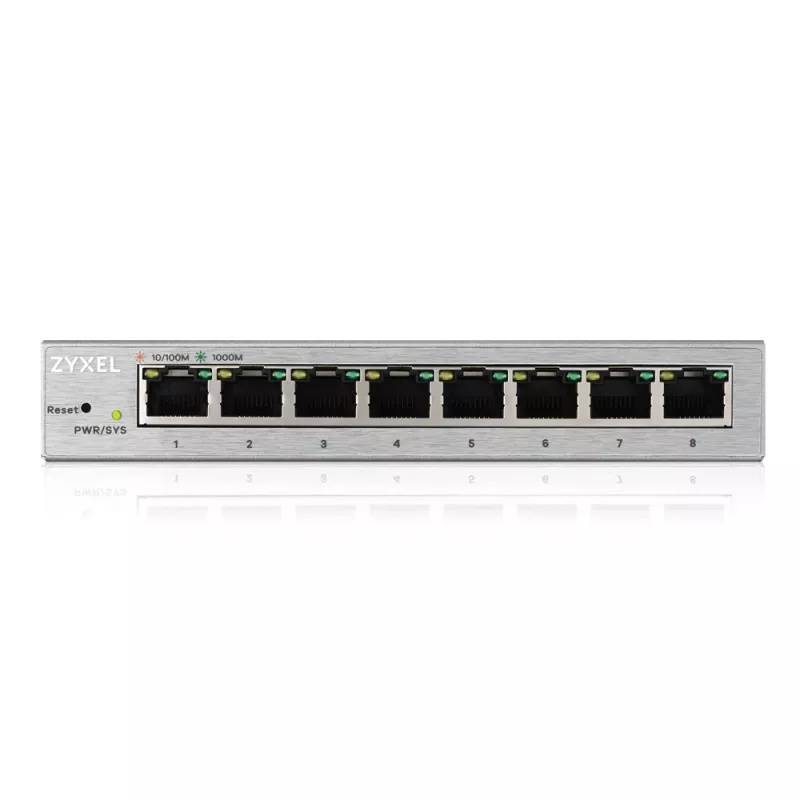 Zyxel GS1200-8 Managed Gigabit Ethernet (10/100/1000) prateado