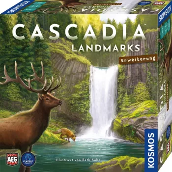 Kosmos Cascadia Landmarks 60 min jogo de tabuleiro família