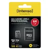 Cartão de memória Intenso 64 GB MicroSDXC UHS-I Class 10 3433490