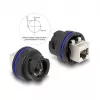DeLOCK 67048 Tomada embutida / acoplador RJ45 Cat.6A, preto