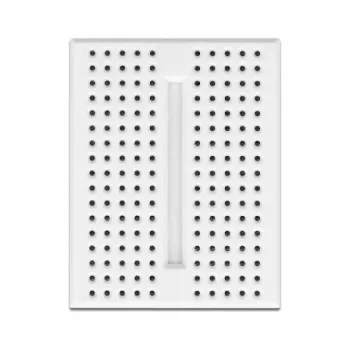 Breadboard DELOCK 18316 — placa de prototipagem sem soldadura, plástico, 36×46×10 mm, branco