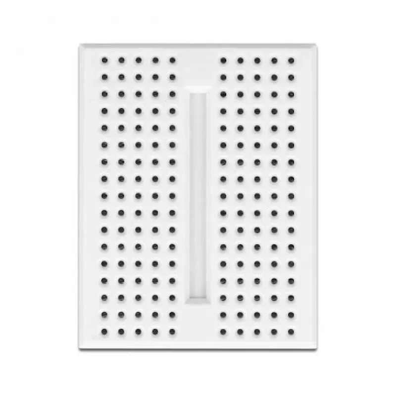Breadboard DELOCK 18316 — placa de prototipagem sem soldadura, plástico, 36×46×10 mm, branco