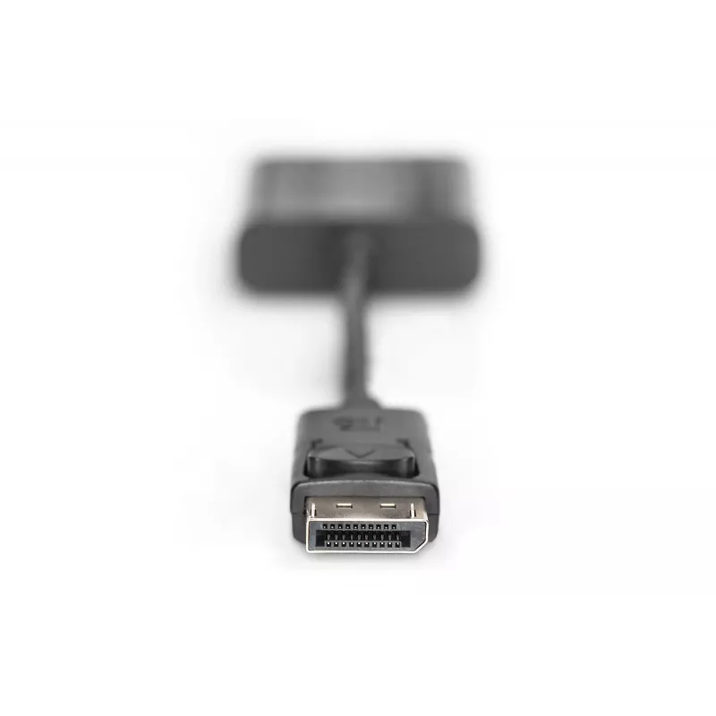 Cabo adaptador DisplayPort Assmann, DP - HD15 M/F, 0,15 m, com bloqueio, compatível com DP 1.1, UL, azul, sem blindagem, 32AWG (AK-340410-001-S)
