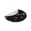 Tapete de proteção de pavimento GENESIS Tellur 300 Gear poliéster preto cinzento branco 1000 mm