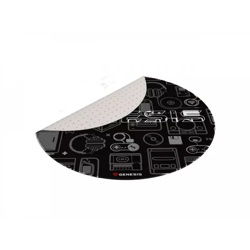 Tapete de proteção de pavimento GENESIS Tellur 300 Gear poliéster preto cinzento branco 1000 mm