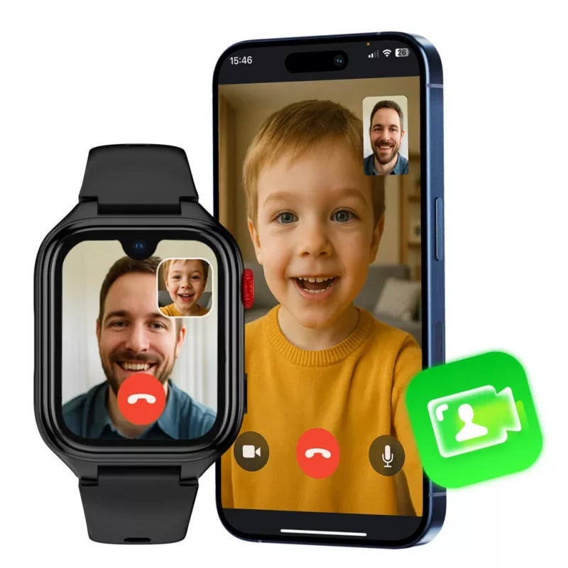 Smartwatch Stelio ST-SWJ102-BK Junior Pro AI 4G preto – wearable para crianças com conectividade 4G