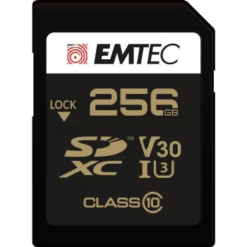 Cartão de memória Emtec 256GB SDXC UHS-I Class 10 ECMSD256GXC10SP