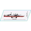 Brinquedo de construção Cobi HMS Belfast modelo à escala 1:300 COBI-4844, construção de exposição do histórico cruzador ligeiro da Royal Navy