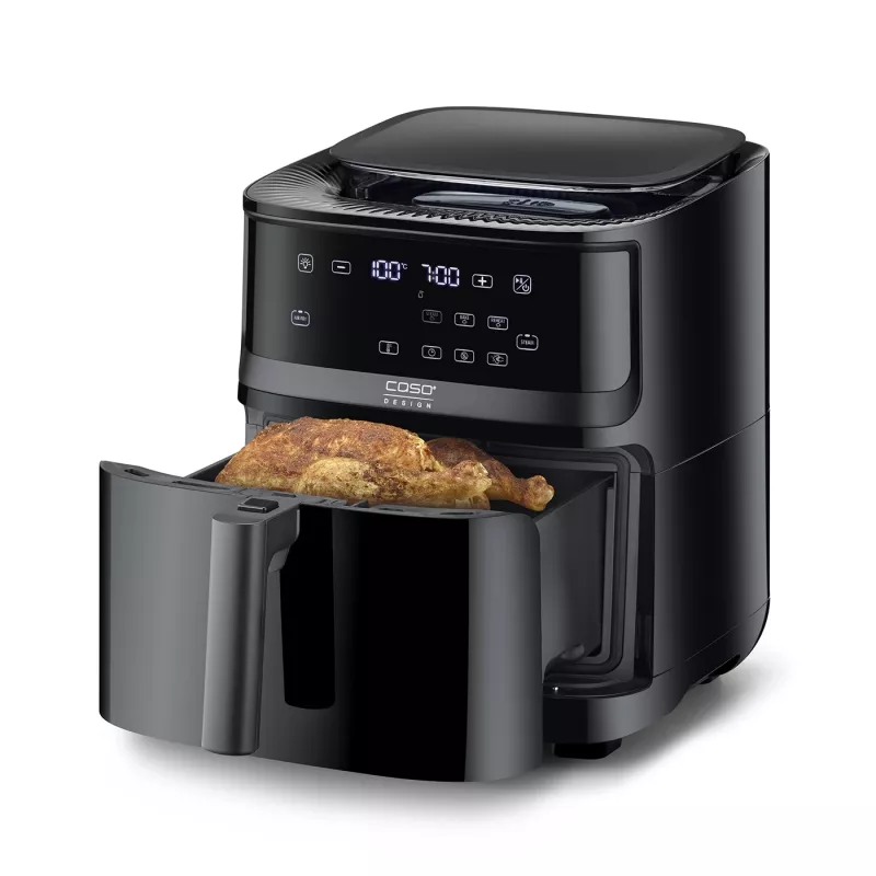 Fritadeira de ar quente Caso Steam and AirFry 700, 1700 W, 7 L, preto