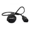 Cabo de alimentação APC AP9880 preto 0,6 m conector fêmea C14 CEE7/7