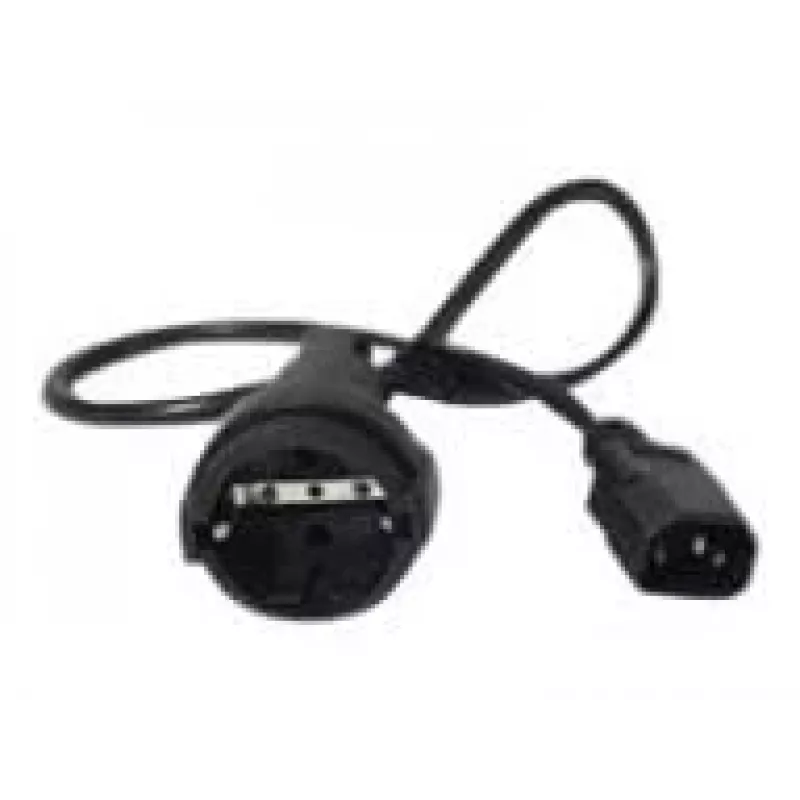 Cabo de alimentação APC AP9880 preto 0,6 m conector fêmea C14 CEE7/7