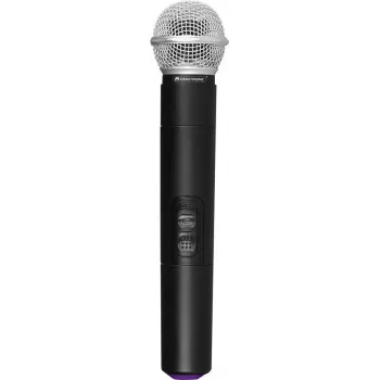 Microfone UHF de mão Omnitronic UHF-E Series 518,7 MHz, microfone vocal/PA sem fios