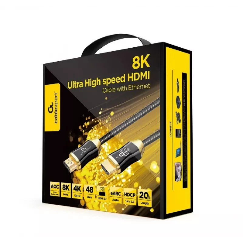 Cabo HDMI Gembird CCBP-HDMI8K-AOC-30M 30m 48 Gbit/s preto