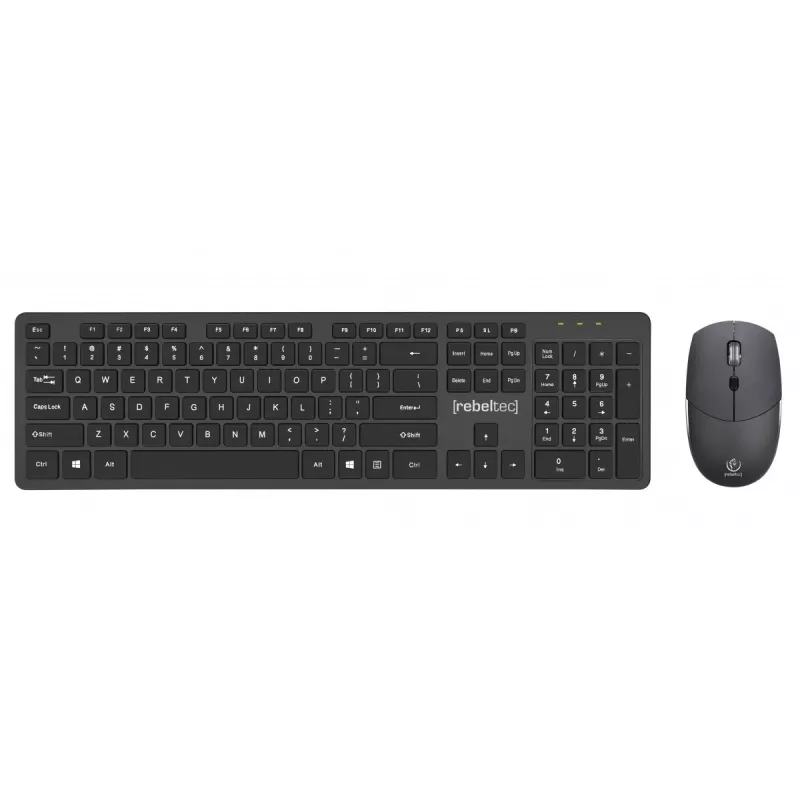 Conjunto de teclado e rato sem fios Rebeltec