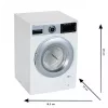 Theo Klein 9213 Máquina de lavar brinquedo Bosch para crianças