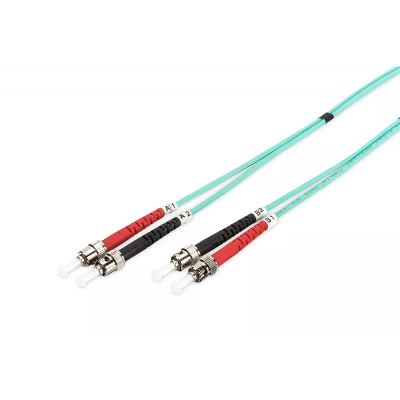 Cabo de patch de fibra ótica Digitus OM3 ST/ST 1m